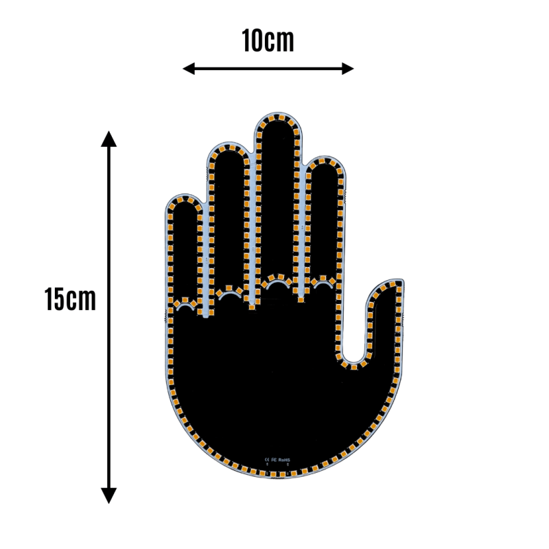 Gest ręki LED wymiary