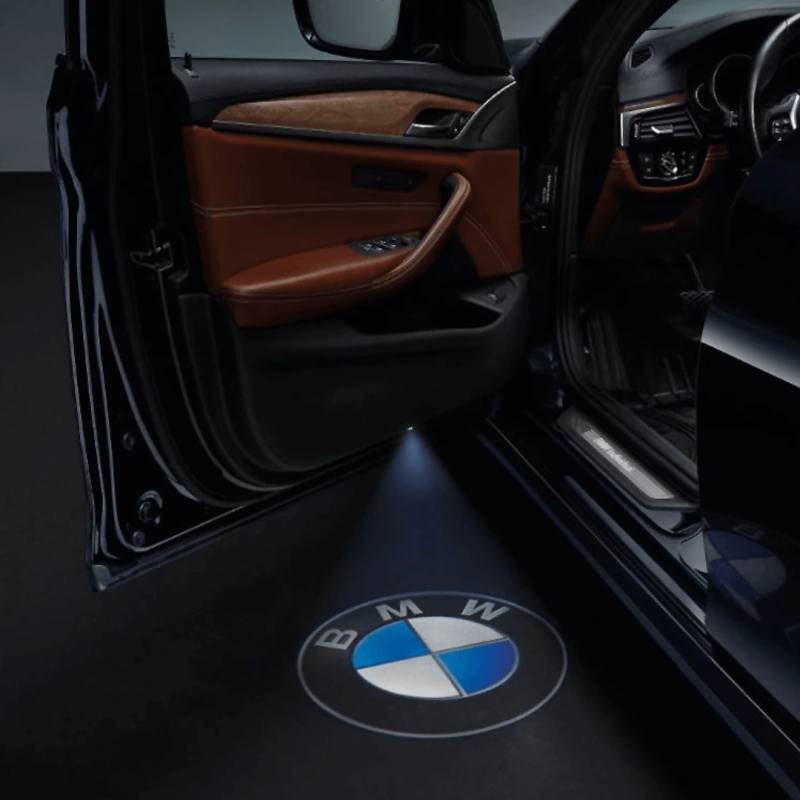 projektor LED Logo BMW prezentacja po instalacji