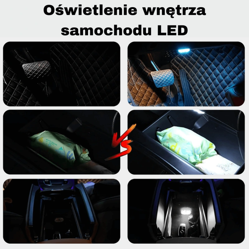 Oświetlenie wnętrza samochodu bezprzewodowe