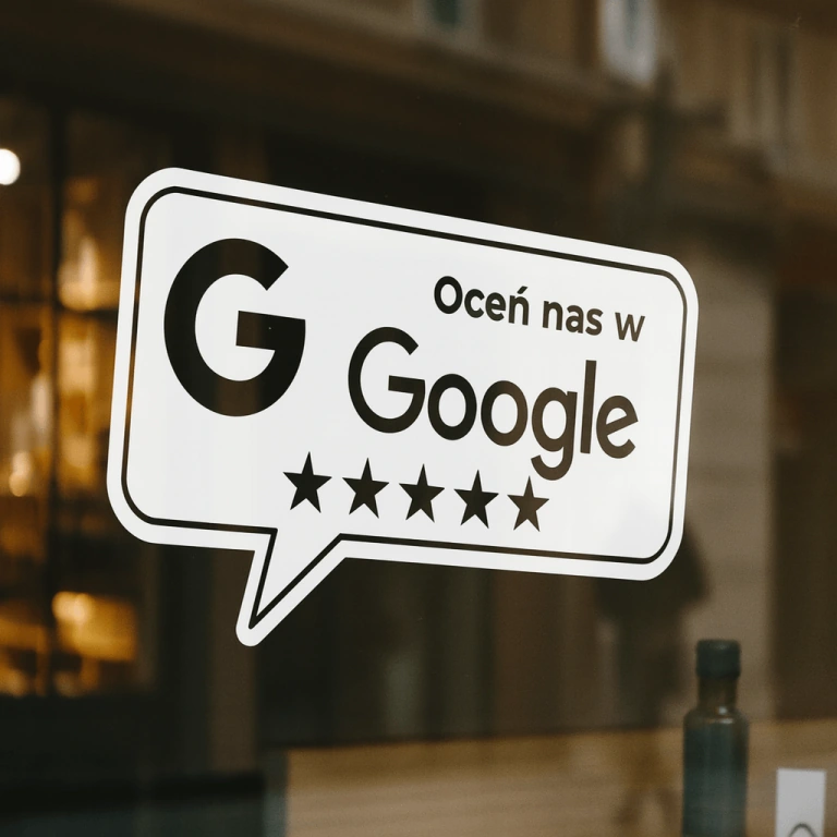 ocen nas w google witryna sklepowa