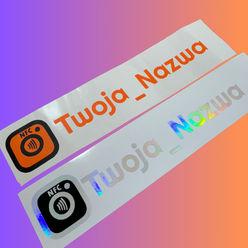 Naklejka NFC Instagram + Twój Tekst (Nazwa Instagram) - obrazek 6