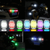 Lampa bezprzewodowa stroboskopowa LED Mocna Biały i 6 kolorów Pilot - obrazek 2