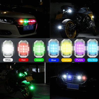 Alternative view of Lampa bezprzewodowa stroboskopowa LED Mocna Biały i 6 kolorów Pilot