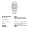 Lampa bezprzewodowa stroboskopowa LED Mocna Biały i 6 kolorów Pilot - obrazek 8