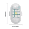 Lampa bezprzewodowa stroboskopowa LED Mocna Biały i 6 kolorów Pilot - obrazek 9