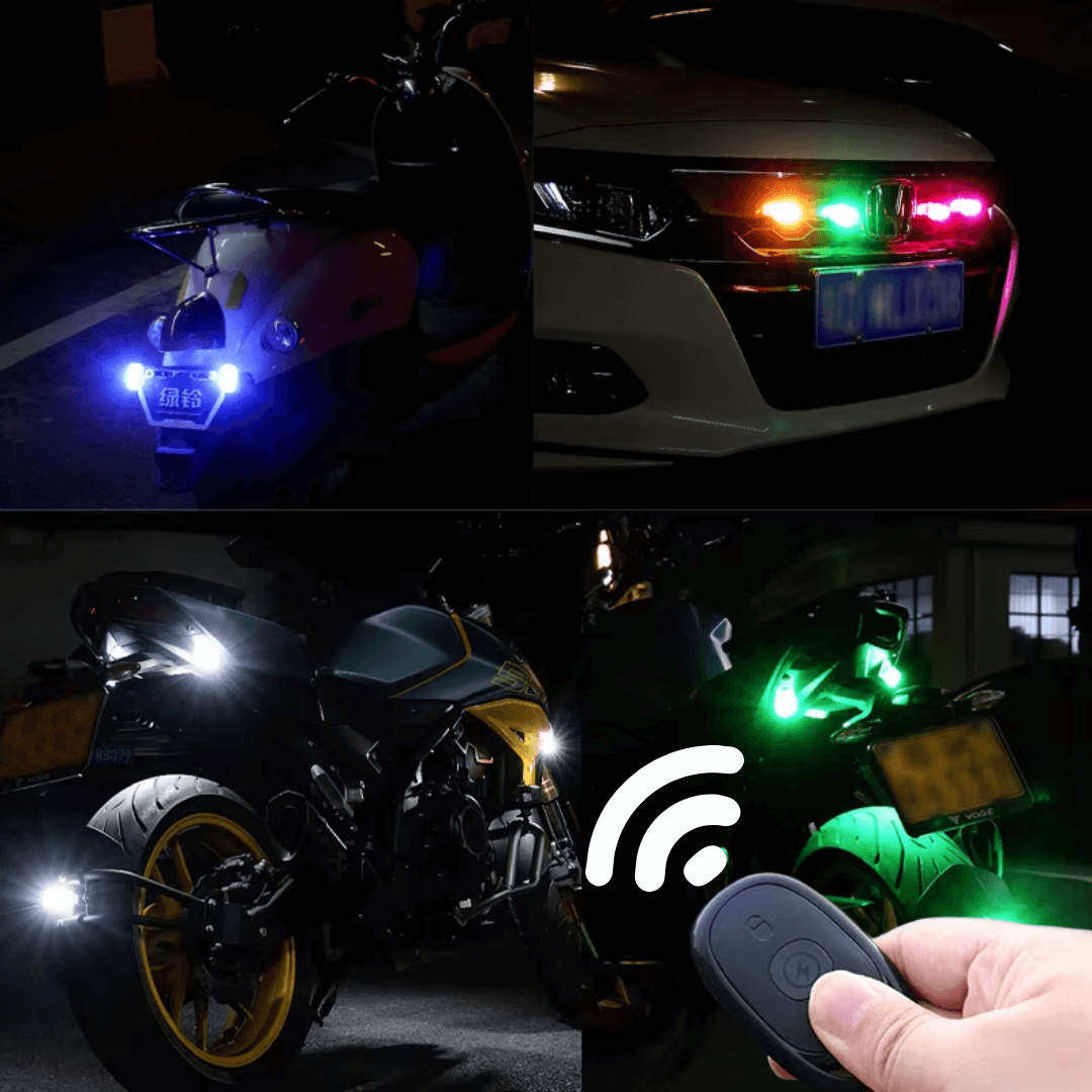 Lampa bezprzewodowa stroboskopowa LED Mocna Biały i 6 kolorów Pilot - obrazek 3