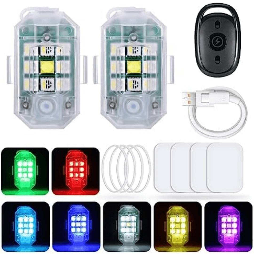 Lampa bezprzewodowa stroboskopowa LED Mocna Biały i 6 kolorów Pilot - obrazek 4