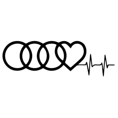 Naklejka Audi Love Life