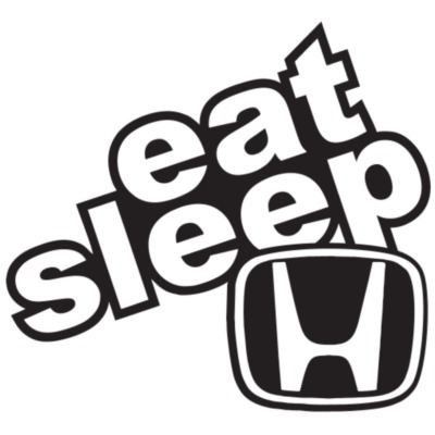 Naklejka Eat Sleep and Honda