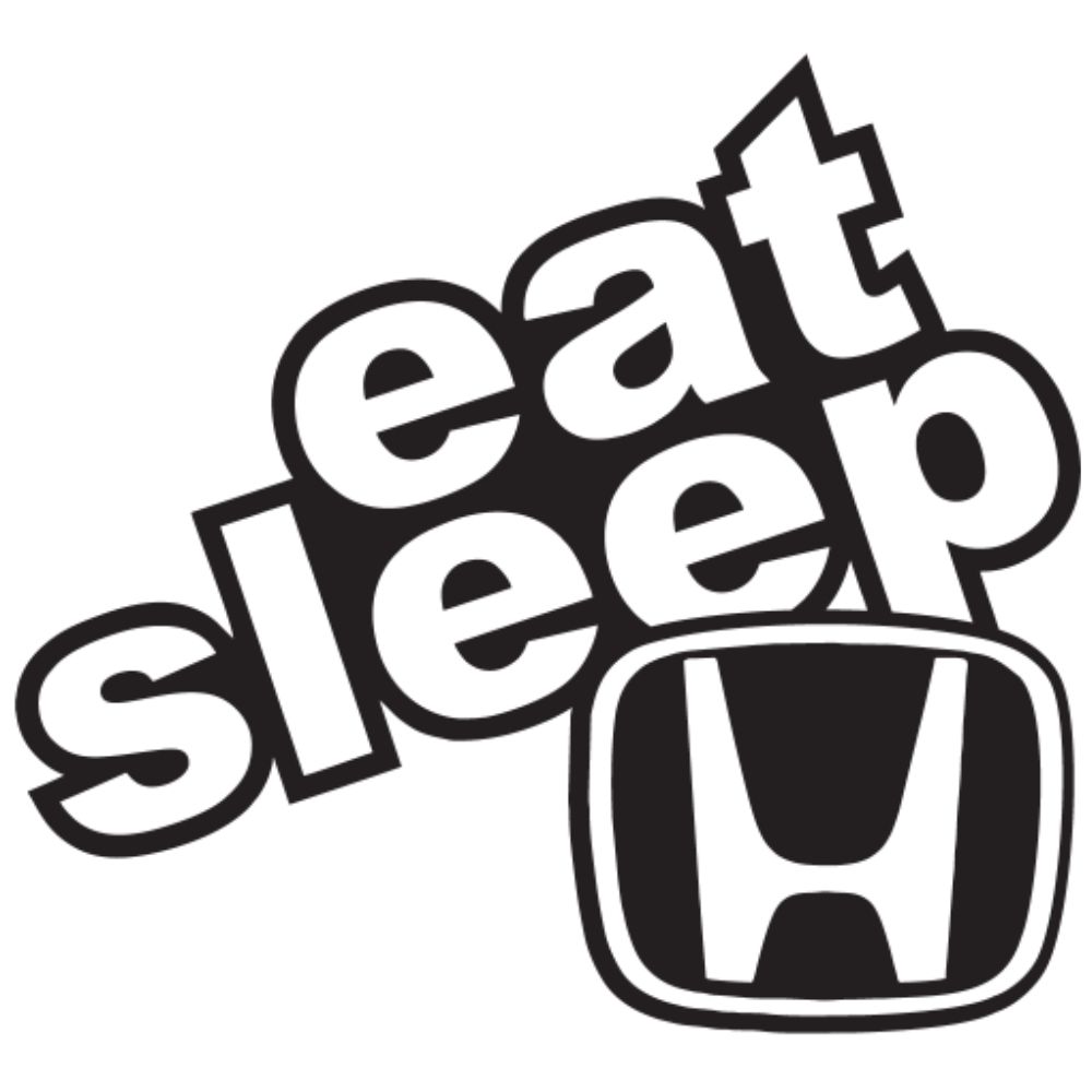 Naklejka Eat Sleep and Honda