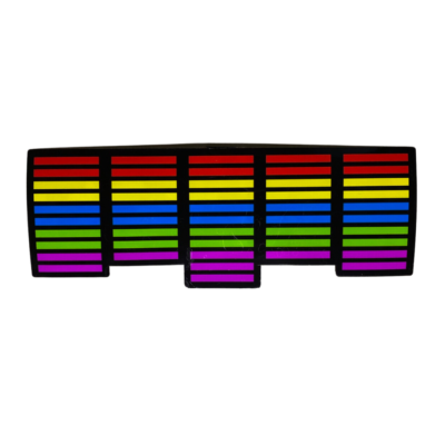 Alternative view of Naklejka LED Elektryczna Equalizer Panel świetlny na szybę samochodu