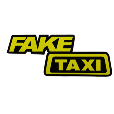 Alternative view of Naklejka LED Fake Taxi - Panel na szybę samochodu