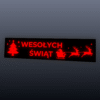 Świąteczna naklejka LED na szybę auta Wesołych Świąt W2 - obrazek 2