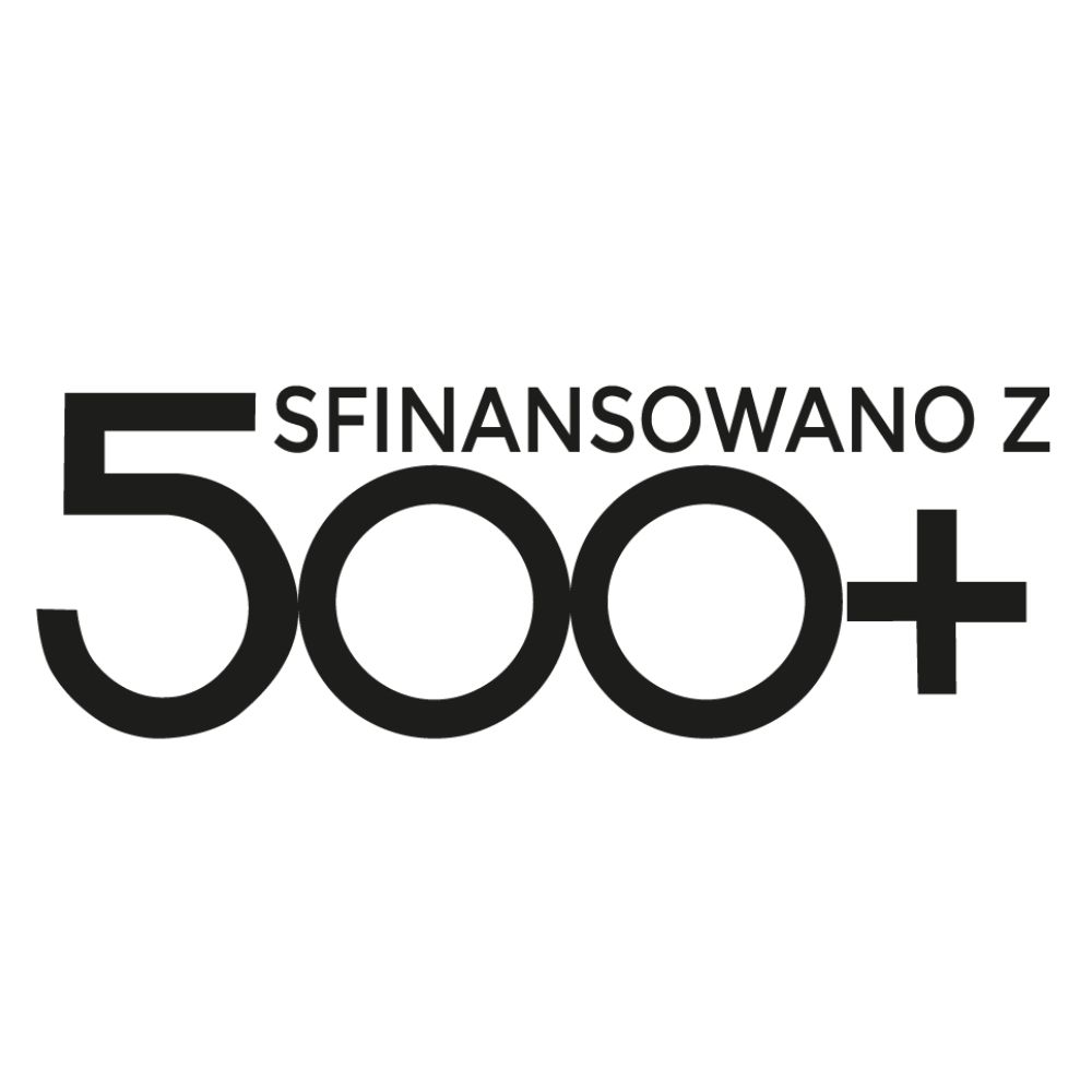 Naklejka Sfinansowano z 500+