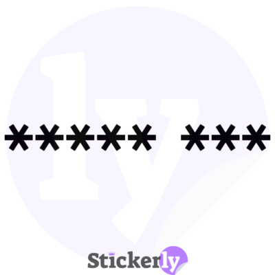 Naklejka 8 gwiazdek J3B@Ć P15 v2