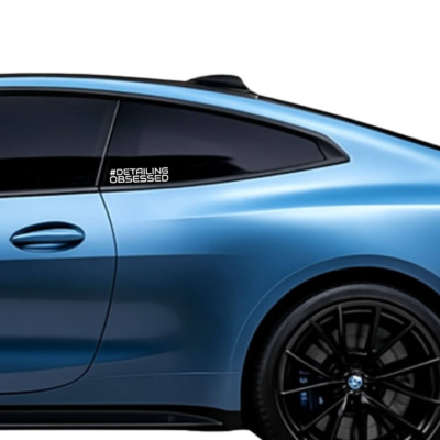 Alternative view of Naklejka #DETAILING OBSESSED – naklejka motoryzacyjna na auto
