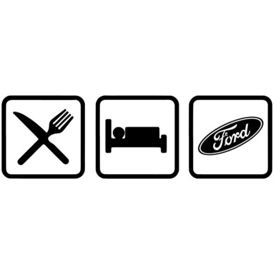 Naklejka Eat Sleep Ford