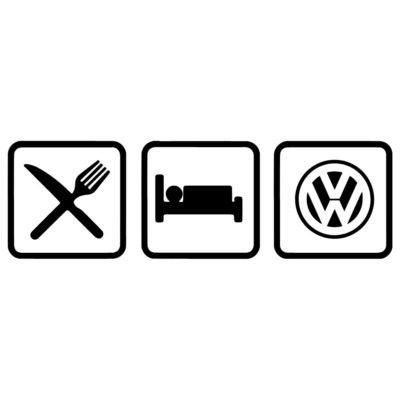 Naklejka Eat Sleep Volkswagen