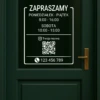 Godziny otwarcia z kodem QR 35x42 personalizacja - obrazek 2