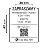 Godziny otwarcia z kodem QR 35x42 personalizacja - obrazek 4