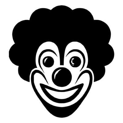 Naklejka Joker Uśmiech