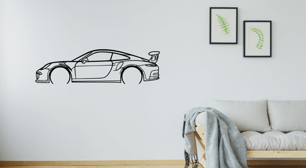 Naklejka Porsche 911 na ścianę 100×28 cm W1 - obrazek 5