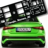 Ramka INSTAGRAM pod tablicę rejestracyjną – Twoja Nazwa Konta, Czarna, Personalizowana