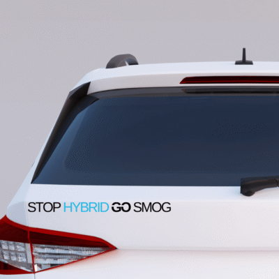 Alternative view of Naklejka Stop Hybrid Go Smog 30cm