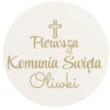 Tablica powitalna Pierwsza Komunia Święta 50×50 personalizacja - obrazek 2