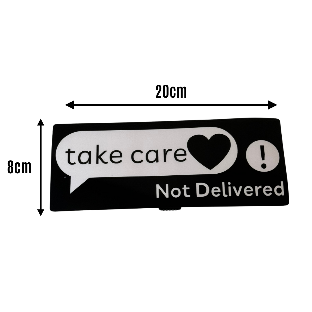 Naklejka LED Take Care Not Delivered - Elektryczna, Panel świetlny na szybę samochodu - obrazek 4