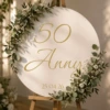 naklejka urodzinowa personalizowana 48x45 cm złoty napis