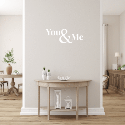 Alternative view of Naklejka na ścianę You & Me – Pełna Personalizacja!