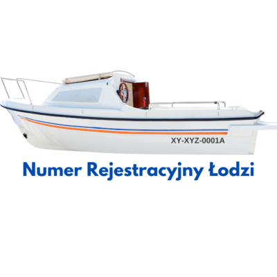 Naklejka numer rejestracyjny na łódź, motorówkę, skuter wodny - Pełna Personalizacja!