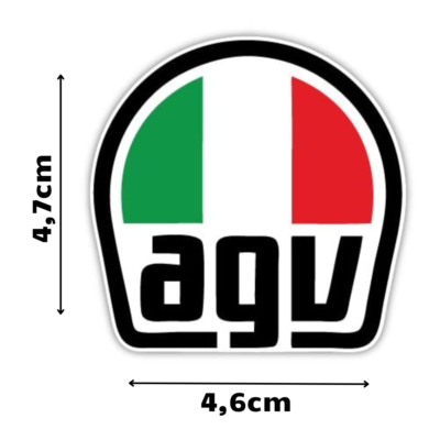 Alternative view of Naklejka AGV na kask motocyklowy