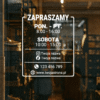 Naklejka godziny otwarcia na drzwi wejściowe 35×42 - obrazek 5