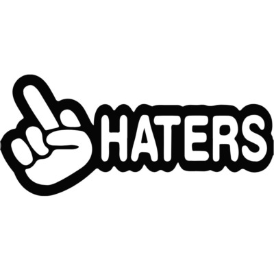 Naklejka Haters