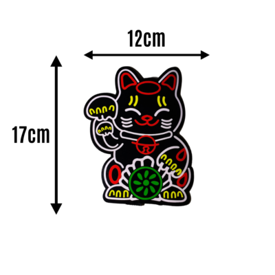Alternative view of Naklejka LED Lucky Cat - Elektryczna, Panel świetlny na szybę samochodu