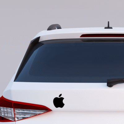 Alternative view of Naklejka APPLE na samochód, auto, szybę, laptopa – możliwość personalizacji!