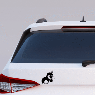Alternative view of Naklejka KRECIK na samochód, auto, szybę – Śmieszna i Personalizowana