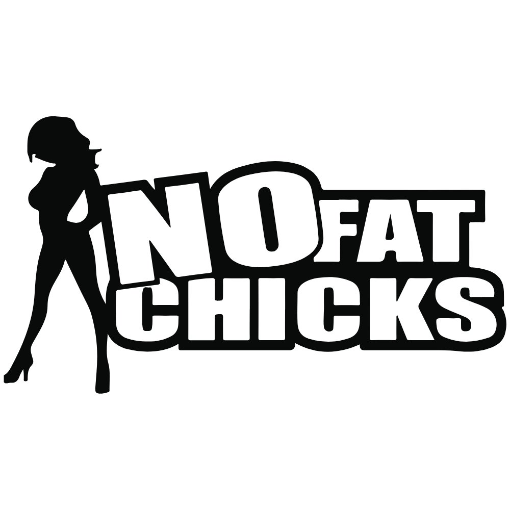 Naklejka No Fat Chicks