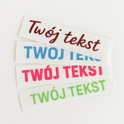 Alternative view of Naklejka Personalizowana z własnym tekstem