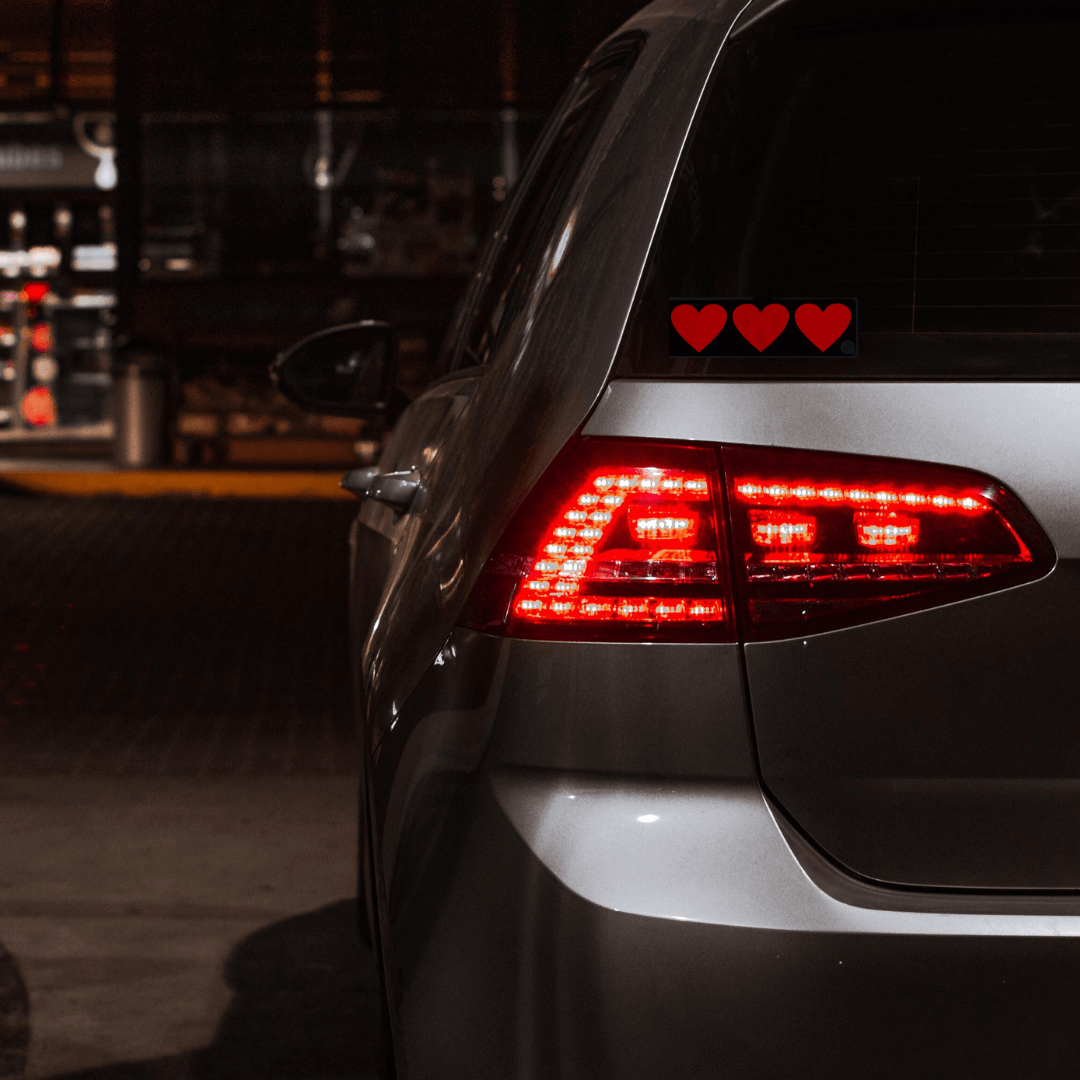 Naklejka LED Elektryczna Panel SERCA ,,HEART" na szybę samochodu - obrazek 2