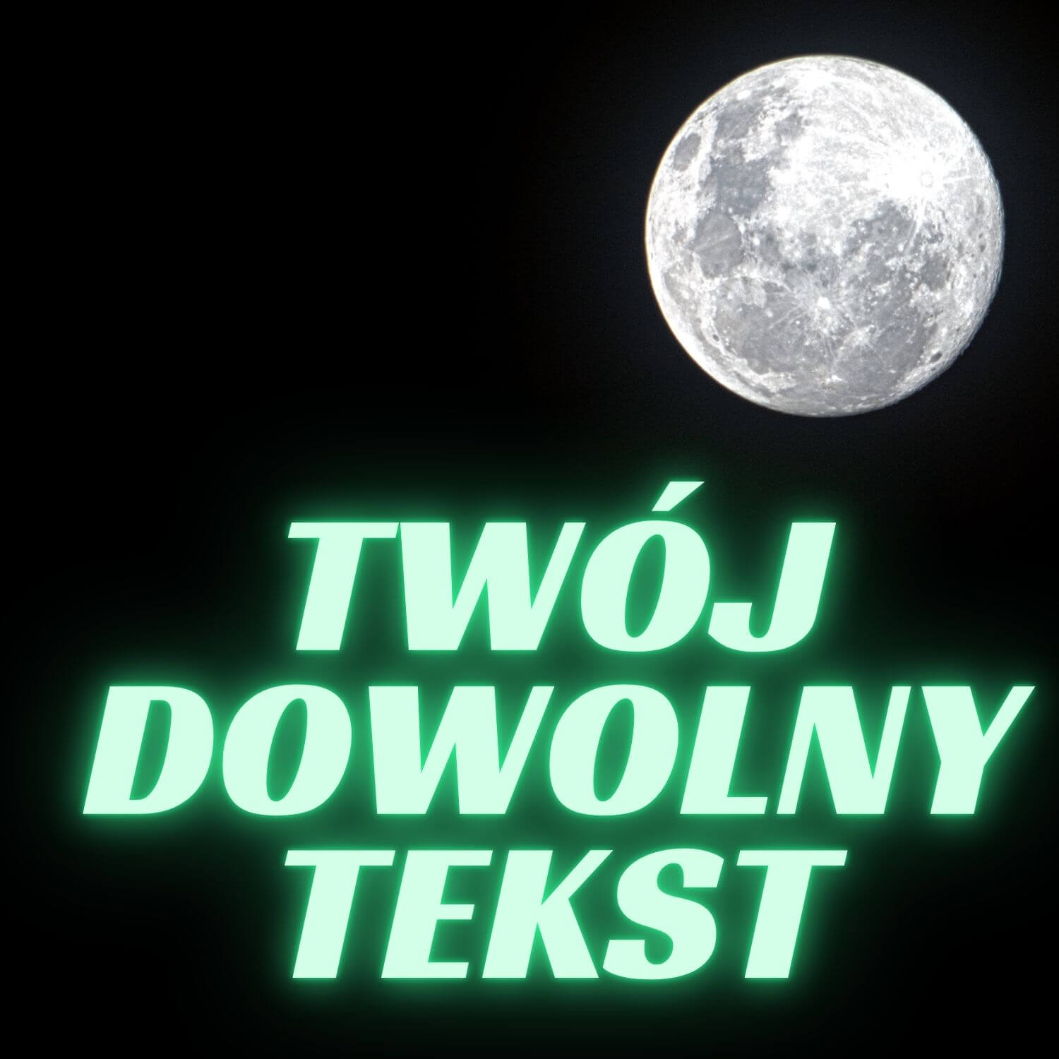 Naklejka z tekstem świecąca w ciemności Instagram, Facebook, TikTok Social Media - obrazek 7