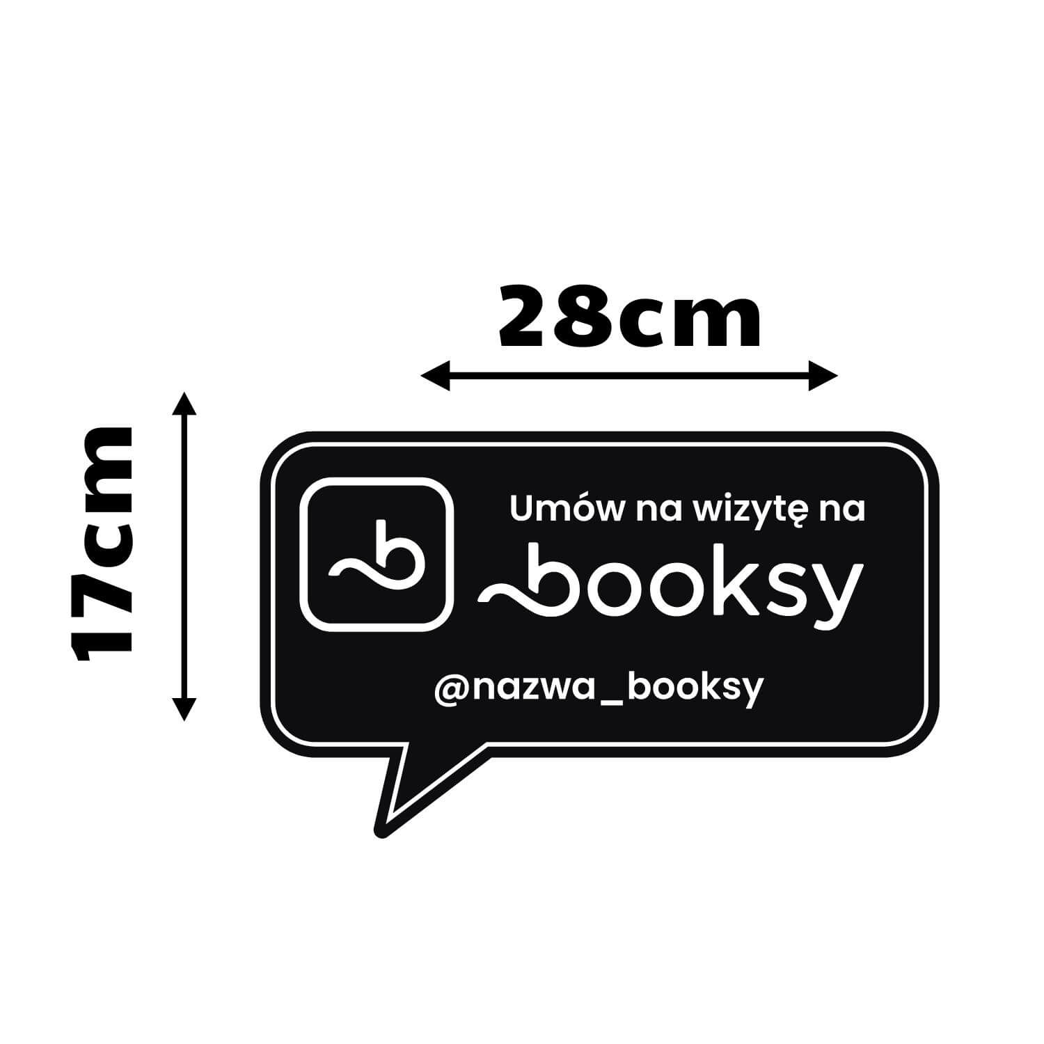 Naklejka Booksy Umów wizytę na witrynę - obrazek 4