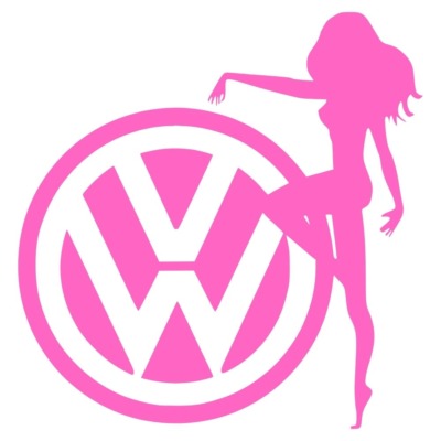 Naklejka Volkswagen Girl