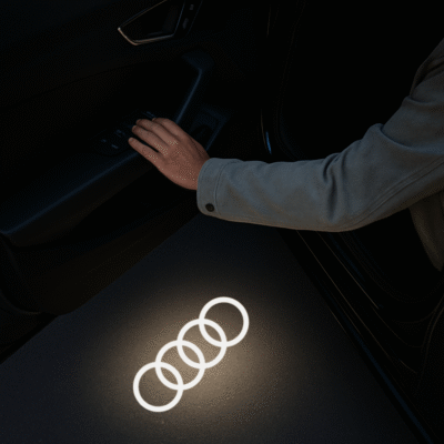 Alternative view of LED LOGO PROJEKTOR AUDI do drzwi A1 A3 A4 A5 A6 A7 A8 Q3 Q5 Q7 TT R8