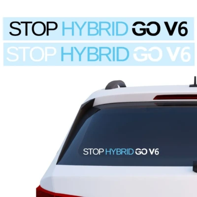 Naklejka STOP HYBRID GO V6