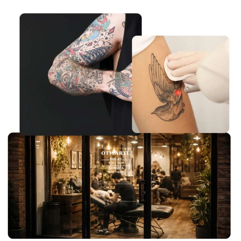 Naklejki dla studia tatuazu